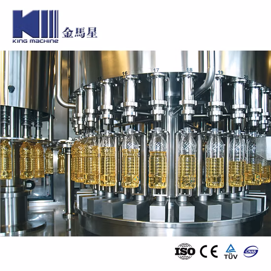 Automatic Servo Piston Liquid Pet Glass Bottle Monobloc Salad Olive Soybean Sunflower Edible Oil Honey Bottling Filling Capping Labeling Packing Plant Machine