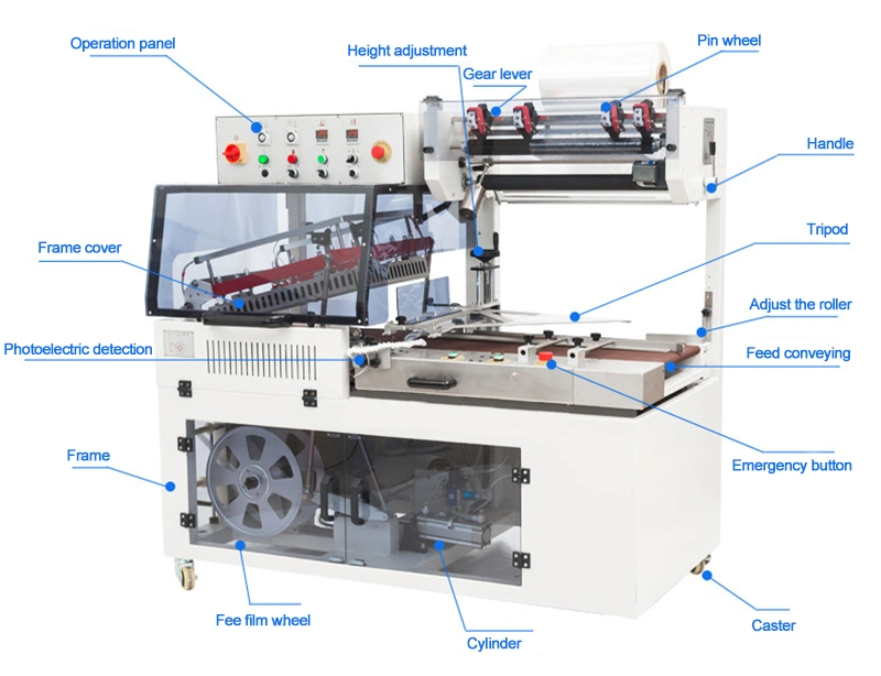 Automatic L Type Sealing Heat Shrink Wrapping Packing Machine Fully Automatic Low Price L Type Shrink Tunnel Shrink Wrapping