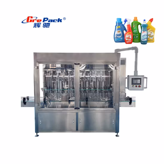 Hand Washing Liquid Soap Laundry Detergent Bottle Filling Capping Machine