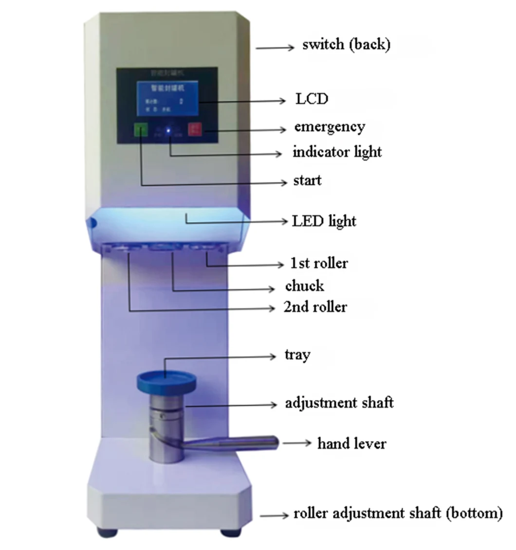 Small Manual Beer Cans Closing Sealing Machine Aluminium Beverage Food Tin Sealer Semi Automatic Can Seamer